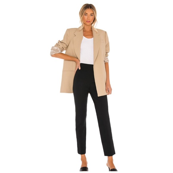 SPANX Revolve Perfect Fit Ponte Slim Straight Pull On Dress Pants Black Medium - Picture 1 of 8